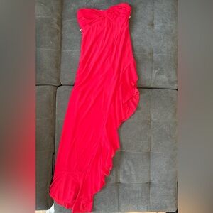 Hello Molly Strapless Red Dress